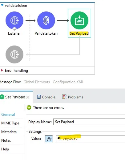 Set Payload Transformer Configuration