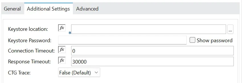Configuring Keystore location and password