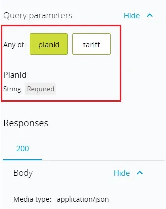 PlanId dataType definition in RAML